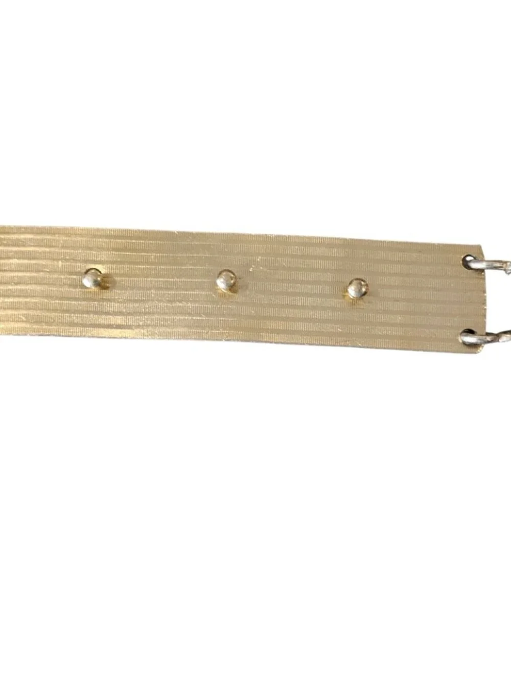 1930s Art Deco Gold Blue Enameled Link Waist Belt Gold Plated Vermeil Sz M 33-35